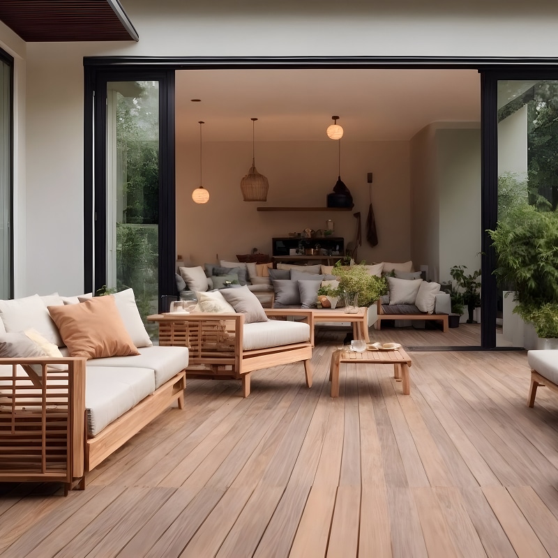 Copeaux de Bois Flottants sur Fond Noir